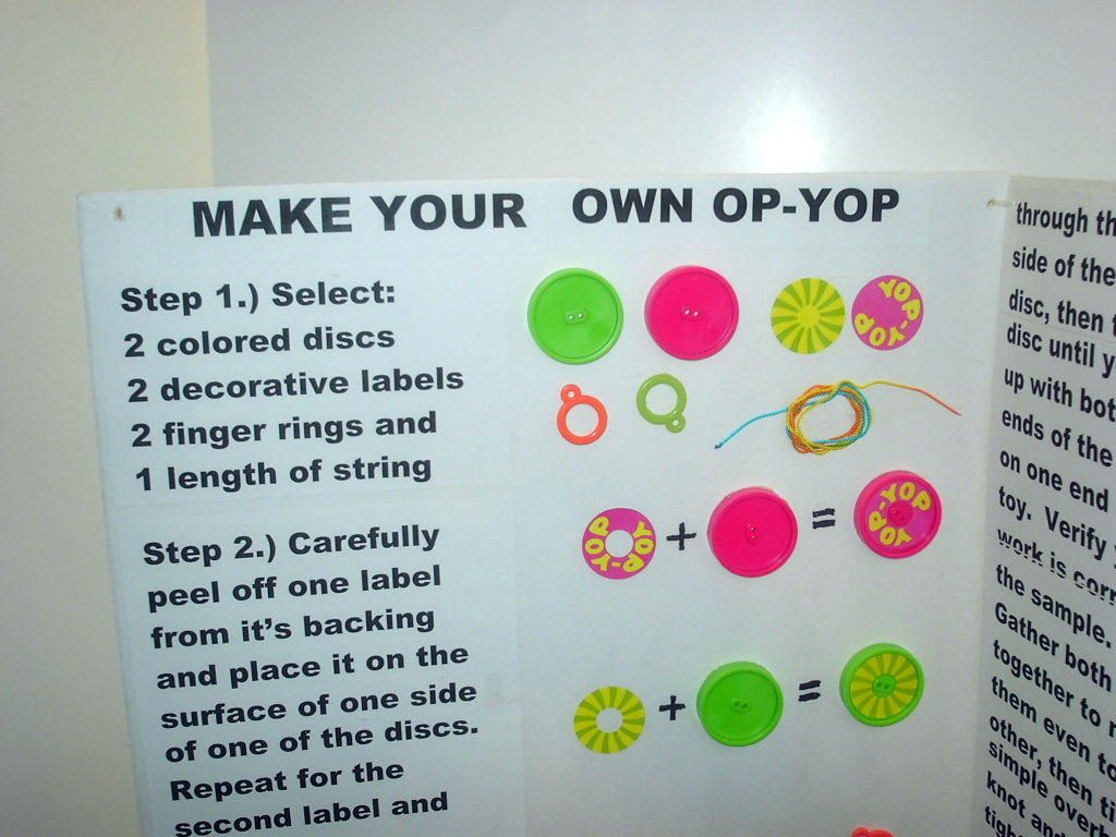 Make Your Own Op-Yop instruction board from Maker Faire Detroit